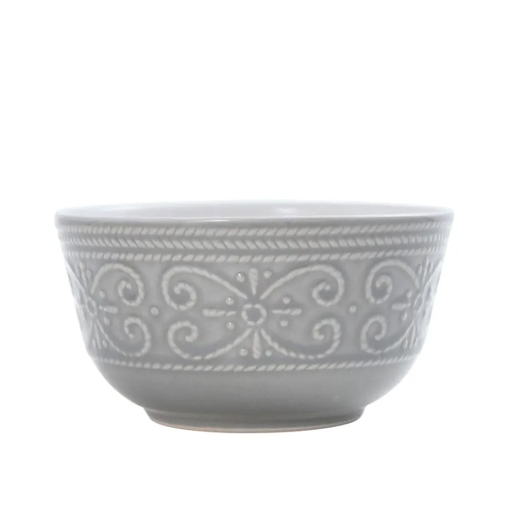 Abby Gray 16 Piece Dinnerware Set, Service for 4