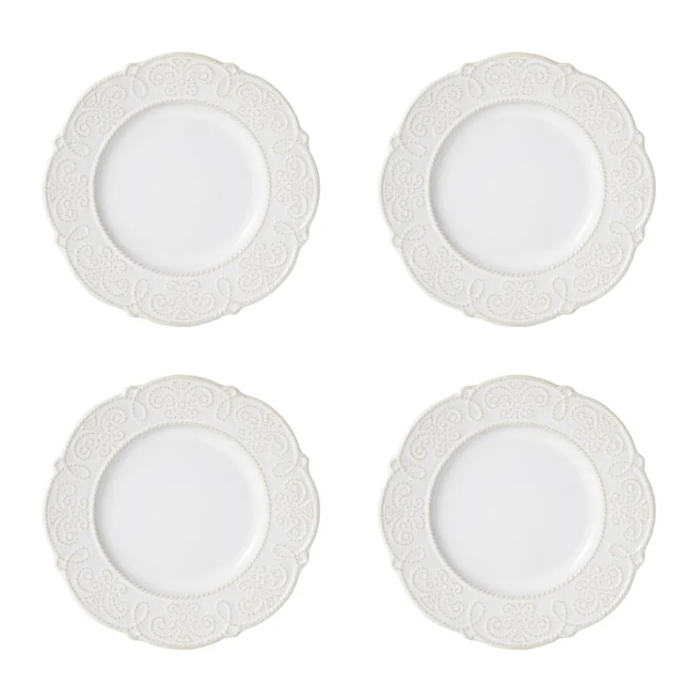 Abby White 16 Piece Dinnerware Set, Service for 4