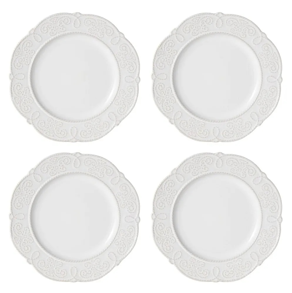 Abby White 16 Piece Dinnerware Set, Service for 4