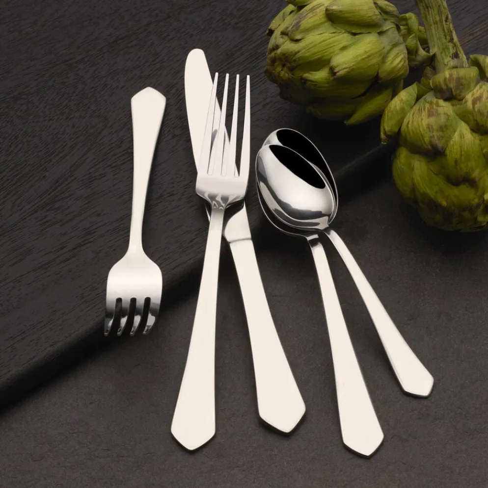 Almond 20 Piece Flatware Set, Service for 4
