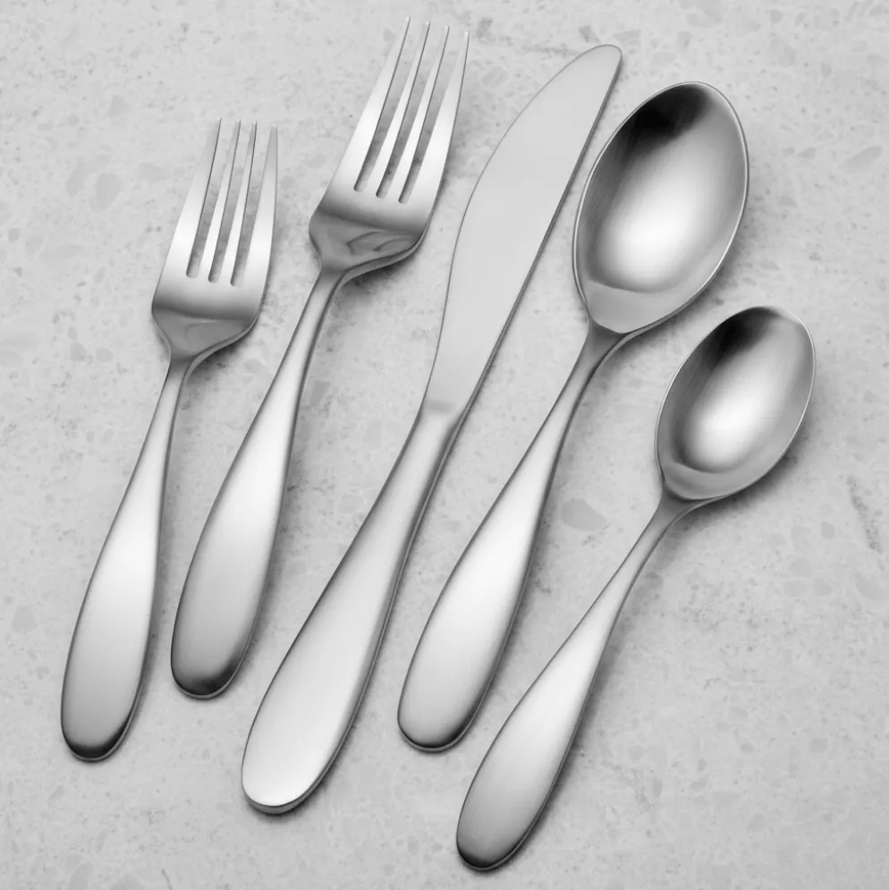 Alpine Forged 42 Piece Flatware Set, Service for 8