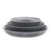 Amara Slate 6 Piece Dinnerware Bowl Set, Service for 2