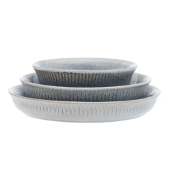 Amara Smoke 6 Piece Dinnerware Bowl Set, Service for 2