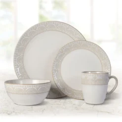 Amelia 16 Piece Dinnerware Set, Service for 4