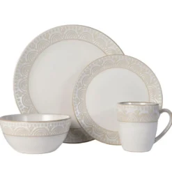 Amelia 16 Piece Dinnerware Set, Service for 4