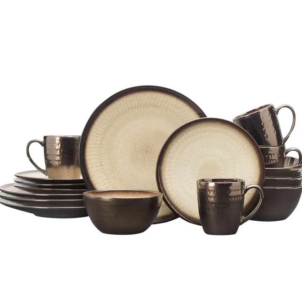 Anastasia Cream 16 Piece Dinnerware Set, Service for 4