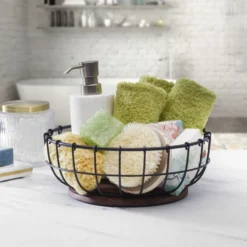 Anvil Cage Centerpiece Basket