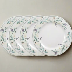 April Set of 4 Dinner Plates