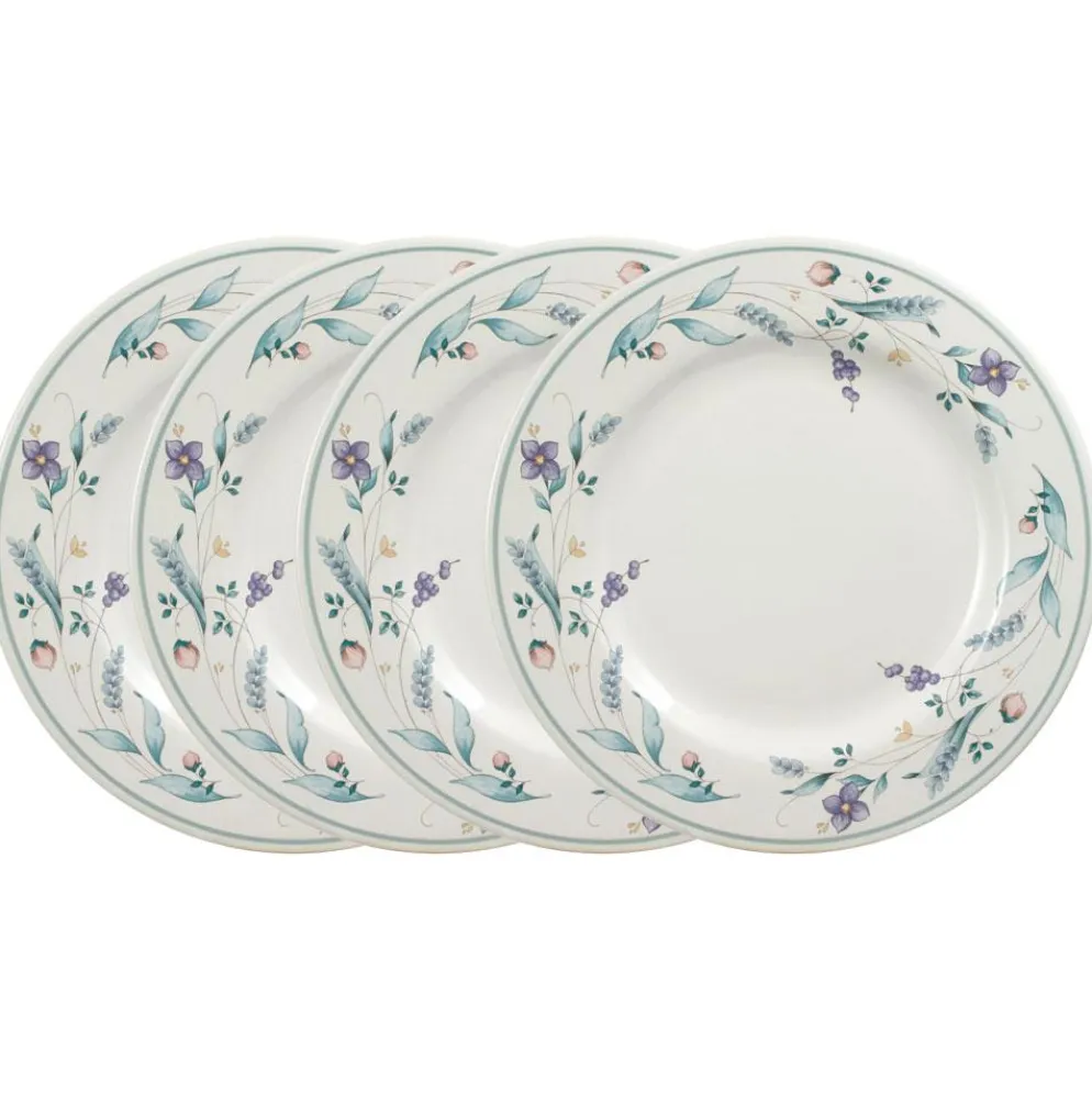 April Set of 4 Dinner Plates