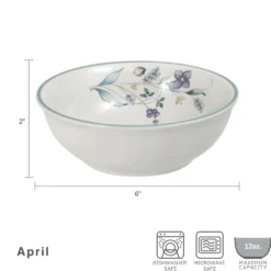 April Set of 4 Soup Cereal Bowls