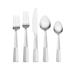 Arabesque Frost 42 Piece Flatware Set with Caddy, Service for 8