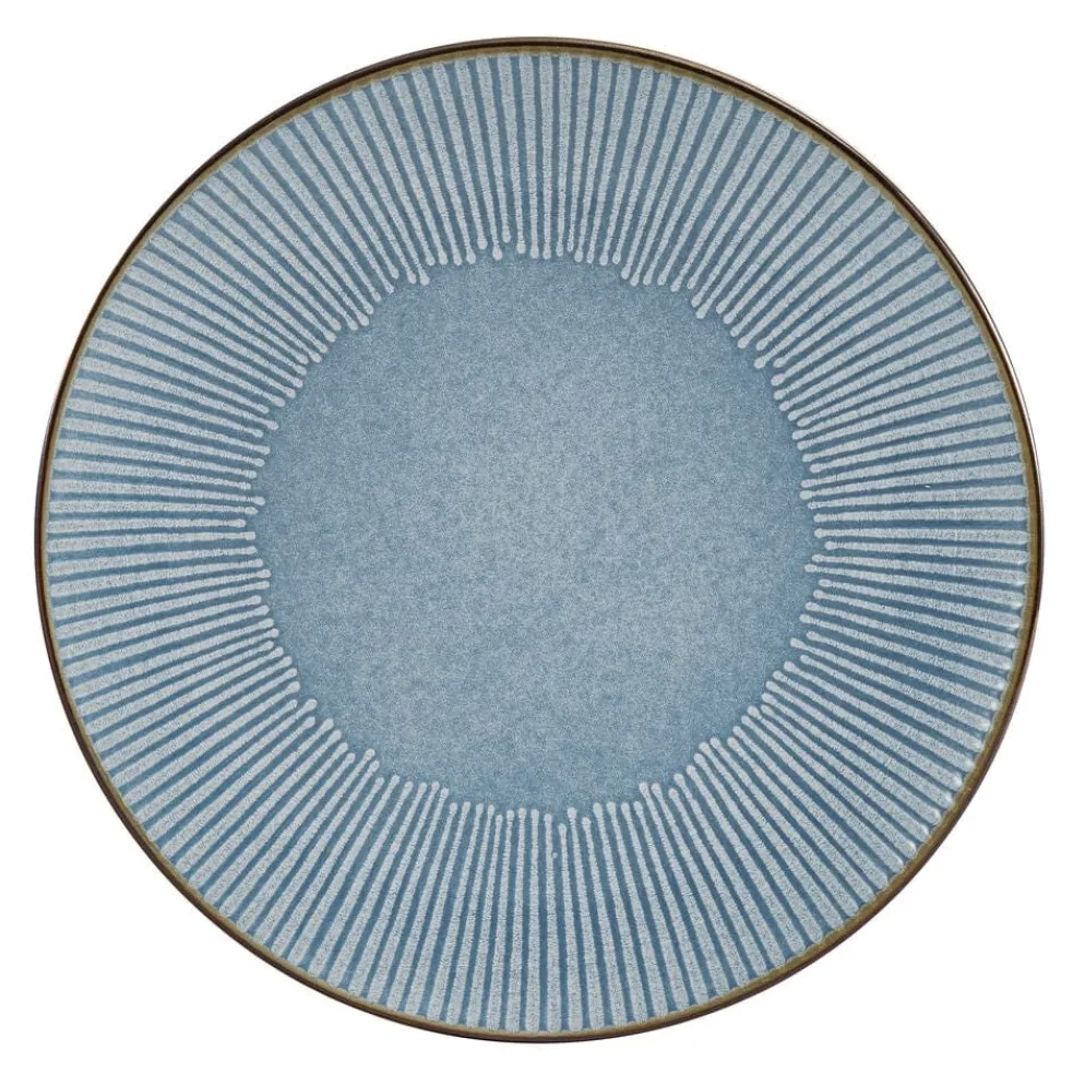 Arlie Blue 12 Piece Pasta Dinnerware Set, Service for 4