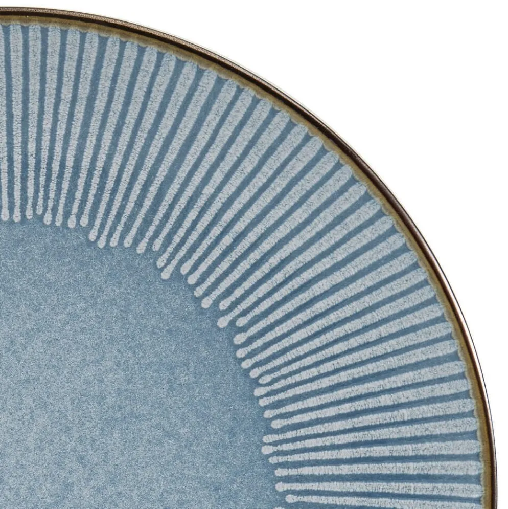 Arlie Blue Set of 4 Dinner Plates