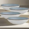 Arlie Blue Set of 4 Pasta Bowls