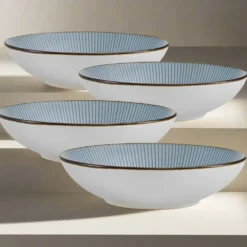 Arlie Blue Set of 4 Pasta Bowls