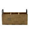 Avery Checkered Flatware Wood Caddy