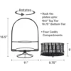 Band and Stripe Swivel Hostess Buffet Storage Caddy