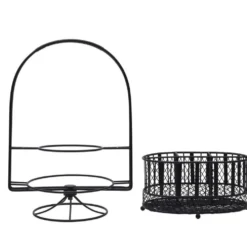 Band and Stripe Swivel Hostess Buffet Storage Caddy