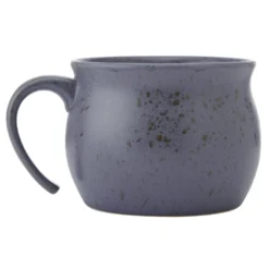 Black Speckled Jumbo Soup Mug