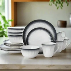 Blake 16 Piece Dinnerware Set, Service for 4