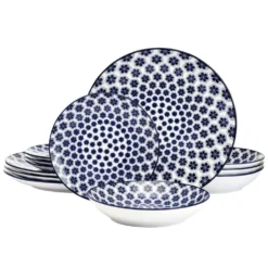 Blooming Delight 12 Piece Dinnerware Set, Service for 4
