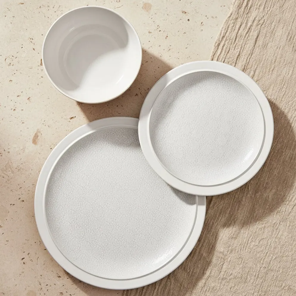 Blooming Meadow Cream 12 Piece Dinnerware Set, Service for 4