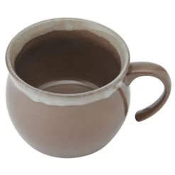 Brown Banded Jumbo Soup Mug
