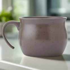 Brown Speckled Jumbo Soup Mug