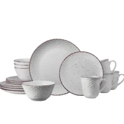 Bumble Bee White 16 Piece Dinnerware Set, Service for 4