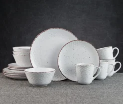 Bumble Bee White 16 Piece Dinnerware Set, Service for 4