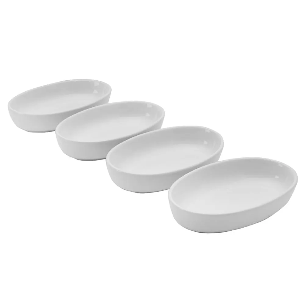 Burrito Set of 4 Small Oval Bowls