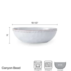 Canyon Bead Oval Serve Bowl