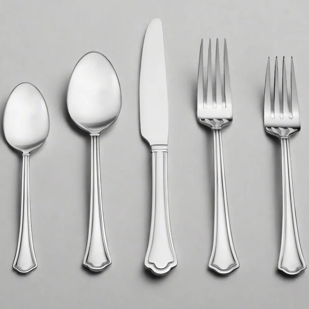 Capri Frost 53 Piece Flatware Set, Service for 8