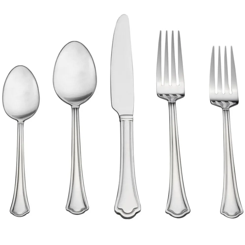 Capri Frost 53 Piece Flatware Set, Service for 8