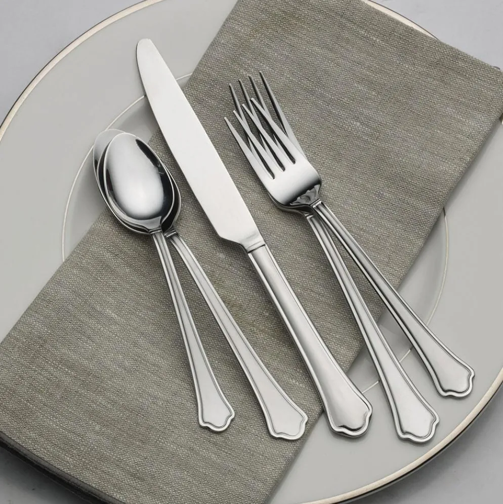 Capri Frost 53 Piece Flatware Set, Service for 8