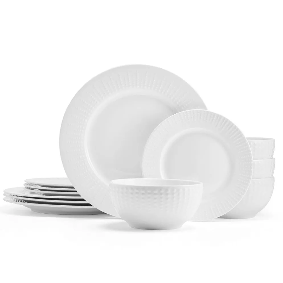 Cassie 12 Piece Dinnerware Set, Serivce for 4