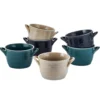 Cauldron Double Handle Set of 6 Soup Bowls