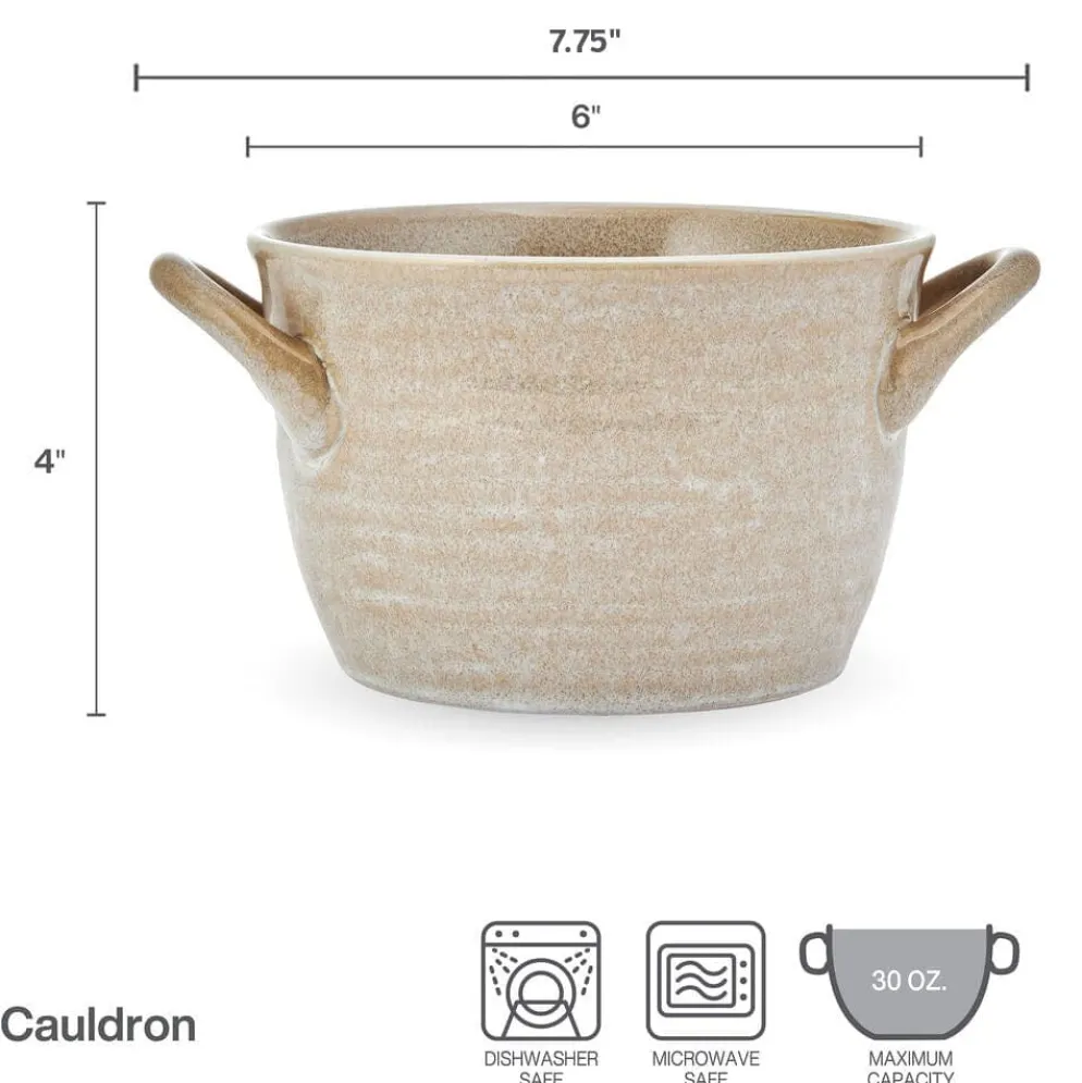 Cauldron Double Handle Set of 6 Soup Bowls