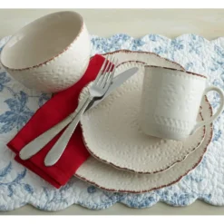 Chateau Cream 16 Piece Dinnerware Set, Service for 4