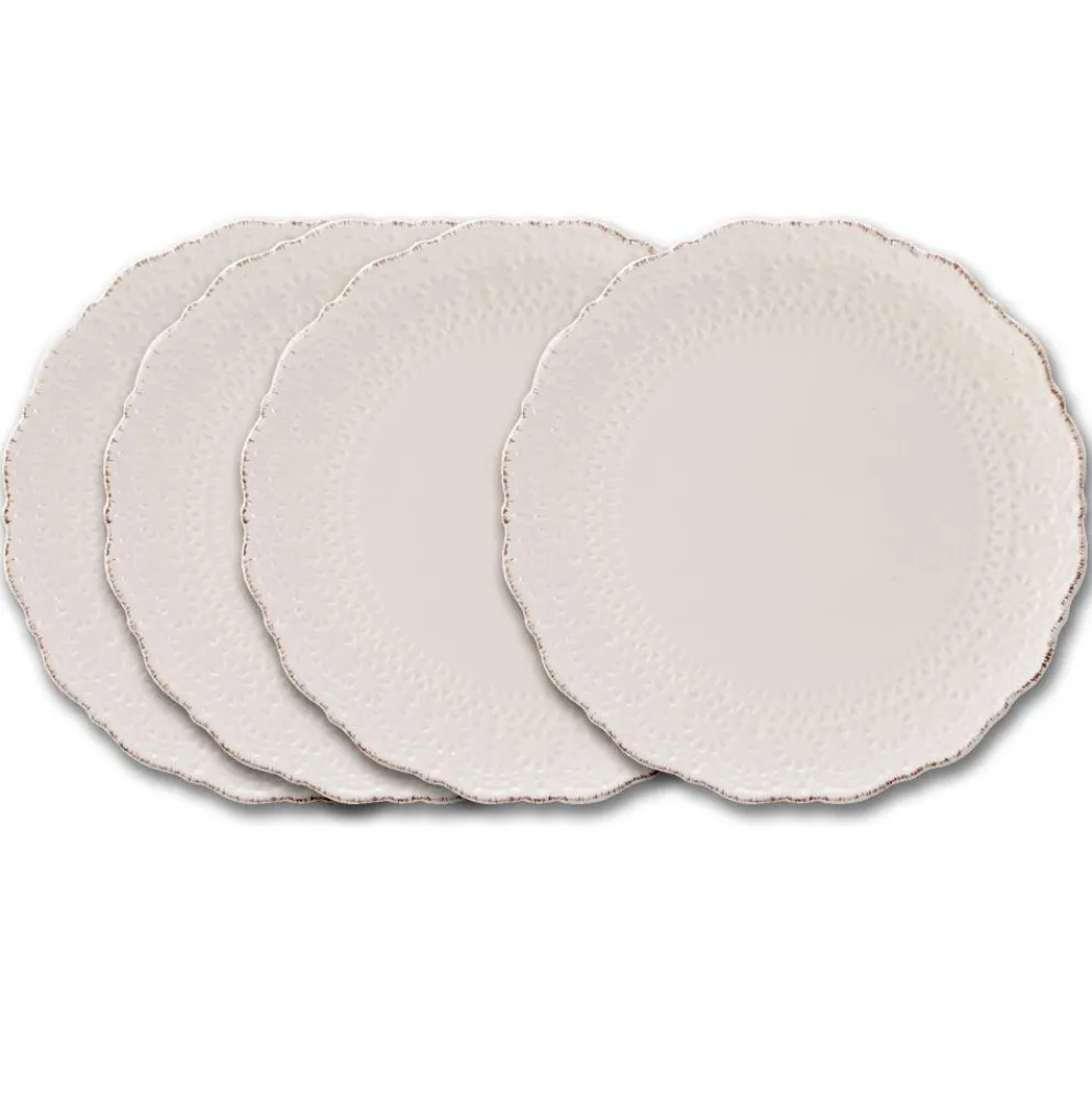 Chateau Cream Set of 4 Dinner Plates
