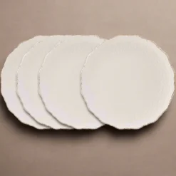 Chateau Cream Set of 4 Dinner Plates