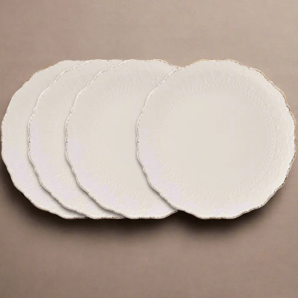 Chateau Cream Set of 4 Dinner Plates