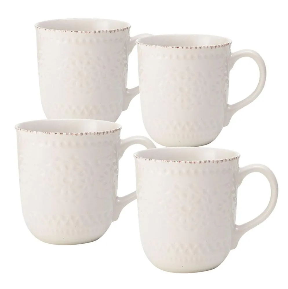 Chateau Cream Set of 4 Mugs