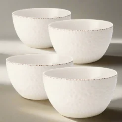 Chateau Cream Set of 4 Soup Cereal Bowls