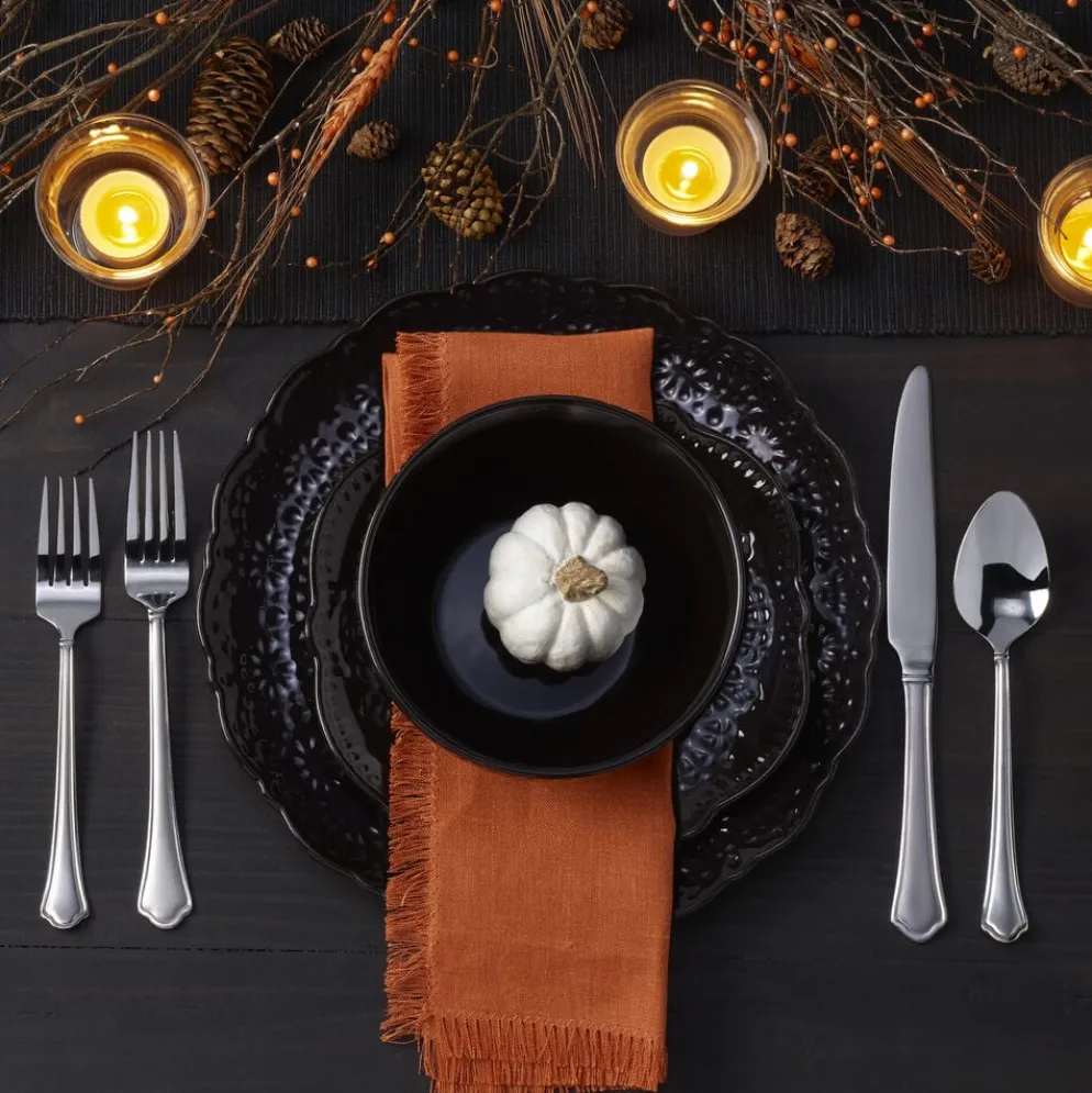 Chateau Midnight 12 Piece Dinnerware Set, Service for 4