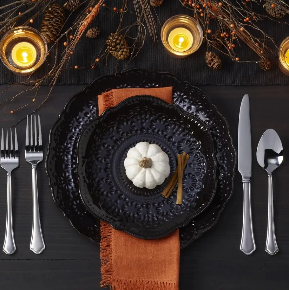 Chateau Midnight Set of 4 Dinner Plates