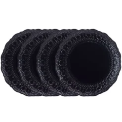 Chateau Midnight Set of 4 Dinner Plates