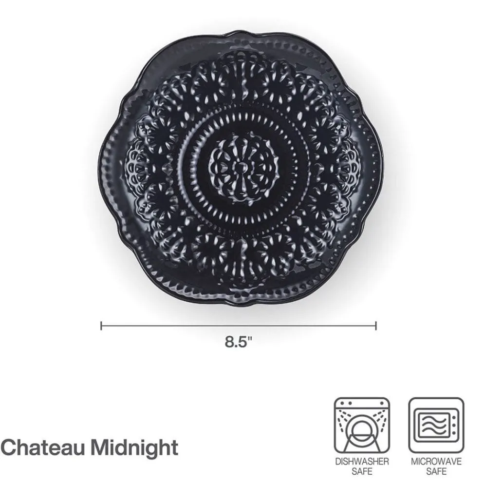 Chateau Midnight Set of 4 Salad Plates