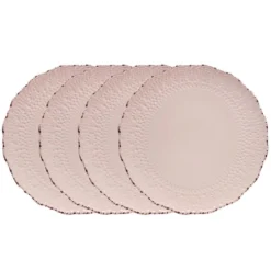 Chateau Pink Set of 4 Dinner Plates