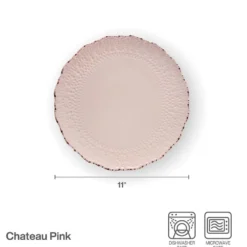 Chateau Pink Set of 4 Dinner Plates